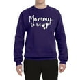 thumbnail image 2 of Wild Bobby, Mommy to Be Pregnancy Reveal Gift Parents to Be, Pop Culture, Unisex Crewneck Graphic Sweatshirt, Purple, Small, 2 of 3