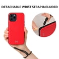 thumbnail image 5 of TORU CX PRO Case for iPhone 12 Pro Max, with Card Holder | Slim Protective Shockproof Cover with Hidden Credit Cards Wallet Flip Slot Compartment Kickstand | Include Mirror and Wrist Strap - Red, 5 of 6