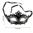 thumbnail image 2 of Unique Bargains 1 Pc Electroplated Half-face Party Mask Black Plastic, 2 of 5