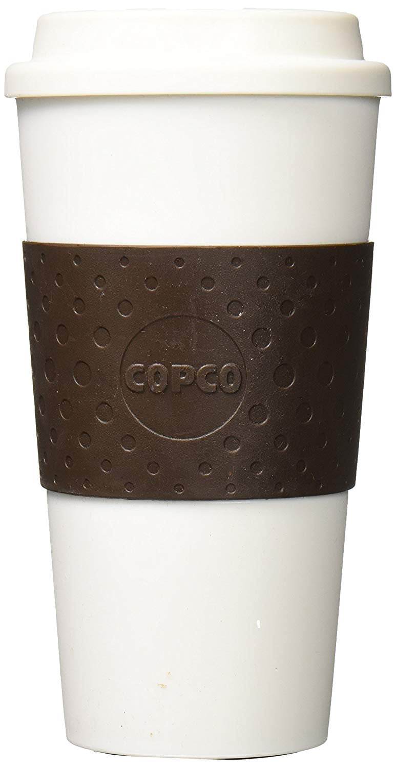 bioGo Reusable Coffee Cups with Lids 16 oz, To Go Portable Coffee Cup, Dishwasher Safe Travel Coffee Mug