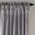 thumbnail image 2 of Elrene Home Fashions Korena Tie-Top Crushed Velvet Window Curtain, Gray, 52" x 95", 2 of 6