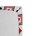 thumbnail image 2 of Ambesonne Casino Fitted Sheet, Playing Cards, Twin Size, Scarlet Black, 2 of 2
