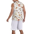 thumbnail image 5 of Rocae Mushrooms And Butterflies for Men's Basketball Jersey Lightweight and Breathable Athletic Tank Top,Quick-Drying Sports Jersey Large, 5 of 9