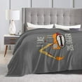 thumbnail image 4 of Kll Fleece Blanket Plush Throw Blanket I Like Big Digger,Soft Fuzzy Cozy Flannel Blanket For Couch Sofa Bed.(60"X50"), 4 of 9
