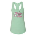 thumbnail image 2 of In October We Wear Pink Awareness Ladies Racerback Tank Top, Mint, X-Large, 2 of 3