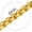 Gold Color-6mm, variant on ChainsProMax 3mm Men Necklace Box Chain 14K Gold Plated Stainless Steel Chain Necklace Fathers Day Jewelry Gift for Dad Son