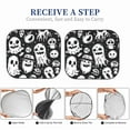thumbnail image 6 of Windshield Sun Shade, Black White Spooky Ghosts Foldable Car Sun Shade Windshield for Front, 2 Pieces, 6 of 7