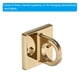 thumbnail image 4 of Ganchos en U de placa de ojo de Uxcell, ganchos de metal para techo, bucle de montaje en pared con tornillos, ganchos de anillo brillantes dorados, paquete de 2, 4 of 6