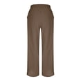 thumbnail image 6 of SwiftWear Women's High-Waist Cotton Linen Pants Loose Fit Breathable Trousers with Pockets Casual Comfort & Everyday Versatile Style, 6 of 9