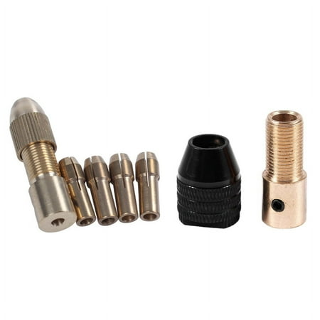 9 Pcs Drill Chuck Collets: 8 Pcs 0.5-3mm Drill Chuck Collets Set of Quick Chuck for Mini Tools & 1 Pcs Mini 0.3-3.5mm Small for Mini Electronic Drill Chuck Bit Tool Set
