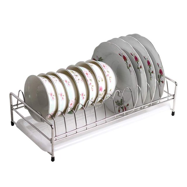 Drying Dish Rack Kitchen Organizer Drainer Plate Storage Shelf Over Sink Container Accessories Tools