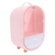 thumbnail image 3 of Pink Storage Rack with Double Doors and Drawer for Cosmetics Sundries Desktop Organization Made of, 3 of 3