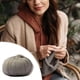 thumbnail image 5 of Bufanda, sombrero, abrigo de lana de oveja 2934 militar verde claro, de medio grosor, tejida a mano, merino, cachemira, lana, 5 of 5