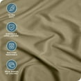 thumbnail image 3 of Bare Home Luxury 1800 Collection Fitted Sheet, Ultra-Soft, Deep Pocket, Queen, Olive, 3 of 8