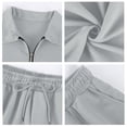 thumbnail image 5 of Dresfit Quarter Zip Shirt and Shorts Set Men Collared Polo Shirts Shorts Tracksuit 2026 Summer Breathable Baggy 2 Piece Outfits L, 5 of 6
