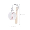 thumbnail image 2 of WRISTBIQUE 5Ud Llavero Con Colgante De Béisbol Beige Estilizado Para Accesorios Prácticos, 2 of 8