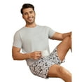 thumbnail image 4 of Home Wear Set Short-Sleeved Short Pants Men's Light Gray Game Controller Printed, 4 of 6
