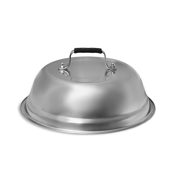 Outset Stainless Steel Large Cheese Melting Dome for Grill, Griddle, and Stovetop, 10.75" x 5"