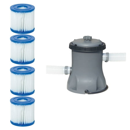 Bestway Pool Filter Pump Cartridge Type VII / D (2 Pack) + Pool Filter (Best Way To Breast Pump)