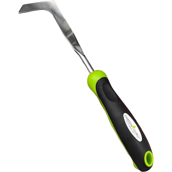 Garden Guru Patio Crack Weeder Tool with Ergonomic Handle, Rust Resistant Stainless Steel Weed Puller, Garden Weeding Tool