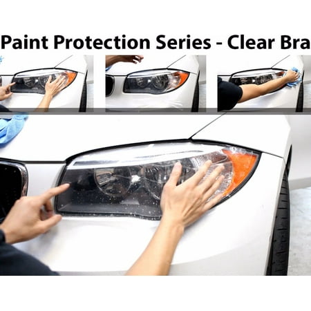 Perfect Fit Headlight PreCut Sheets Paint Protection Clear Bra Film Kit for 2012-2013 Infiniti FX
