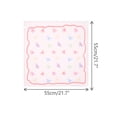 thumbnail image 3 of INSPIRE CHIC Women's Rainbows Bowknot Printed Scarves, 21.7x21.7" Small Square Blended Cotton Gauze Headscarf 21.7x21.7" Beige Bowknot, 3 of 6