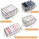thumbnail image 3 of Organizador de armario con 2 cajones, color gris, divisor de malla para ropa, plegable y lavable., 3 of 5