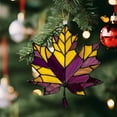 thumbnail image 4 of chaungfeng Maple Leaf Stained Glass Window Hanging,Christmas Maple Leaf Ornament,Fall Leaf Decorations Window Wall Hanging Ornament,for Fall Thanksgiving Festival Party Supplies(3.4"x3.9"), 4 of 6