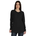 thumbnail image 1 of Inkmeso Tshirt With Buttons Jersey Tee Long Sleeve Top For Women, 1 of 8