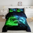 thumbnail image 2 of Homewish Video Game Bedding Comforter Set 2pcs for Boys Girls,Abstract Gamepads Twin Comforter Sets Microfiber,Futuristic Cubes Breathable Bedding Set,Ultra Soft Home Decor,Reversible, 2 of 8