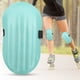 thumbnail image 4 of Rodilleras con relleno de espuma EVA, Protector de piernas con banda de gancho ajustable para Fitness, Yoga, patinaje sobre ruedas, 2 uds., 4 of 9