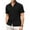 Black, variant on Baqcunre Mens Shirts Mens Spring And Summer Fashion Casual Bubble Button Lapel Shirt Shirt Short Sleeve T Shirt Linen Shirts For Men Tops For Men Black L