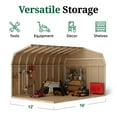 thumbnail image 6 of Little Cottage Co. 12x16 Value Gambrel Barn with 6 ft. Sidewalls, Outdoor Wood Storage Shed Do-It-Yourself Precut Kit, 6 of 13