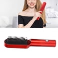 thumbnail image 4 of Cepillo de pelo eléctrico, calefacción uniforme Mango ergonómico Alisador de pelo Peine rizador Control de botón de carga USB para peinar para viajes, 4 of 4