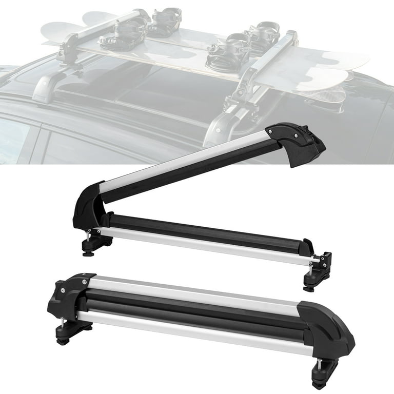 KFFKFF Car Roof Ski and Snowboard Mount, 31.7' Universal