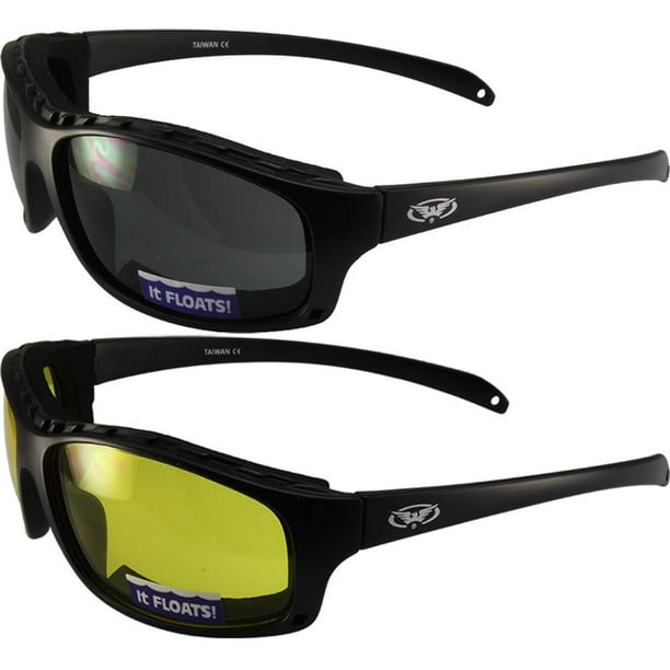 2 Pair Global Vision Wildfire2 Padded Motorcycle Riding Sunglasses