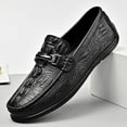 thumbnail image 3 of Men's Casual Loafers Slip On Leather Shoes Lightweight Driving Shoes Male Moccasins Classic Penny Loafer Flats Boat Shoes, 3 of 10