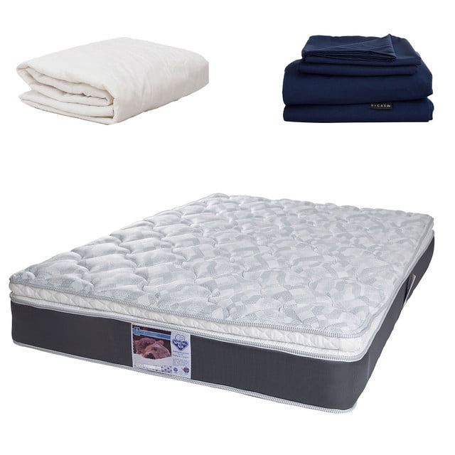 Colchón King Size + Sábanas Softy + Protector de Colchón Spring Air Marte