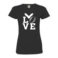 thumbnail image 1 of Womens Love Football Philadelphia Deluxe Soft T-Shirt, 1 of 1