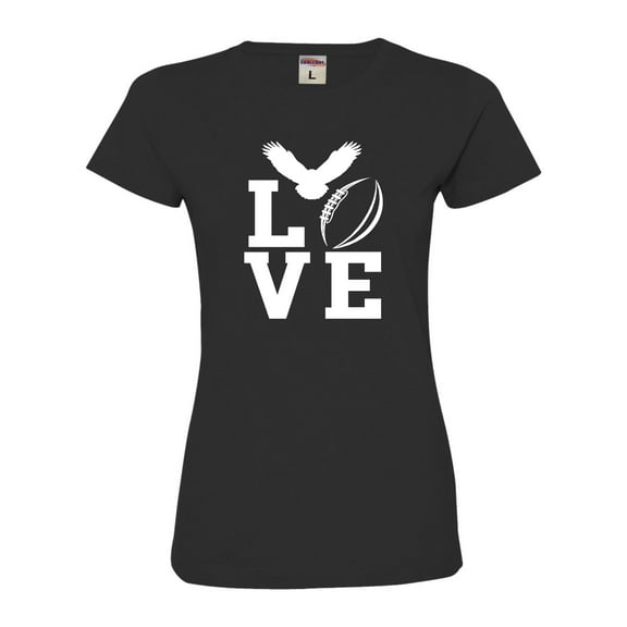Womens Love Football Philadelphia Deluxe Soft T-Shirt