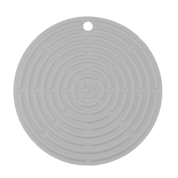 Manteles individuales corrugados de silicona redondos, almohadillas calientes de silicona, almohadillas roscadas para tazas y tazones, sacacorchos y posavasos, flexibles, duraderos y antideslizantes Ormromra 222508-3