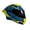 Quartz Blue & Yellow, variant on EDGE Shanghai Quartz Blue/Yellow - Full Face Motorcycle Helmet, DOT/ECE, Size XL