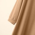 thumbnail image 6 of Sakmal Flannel Nightgowns for Women Winter Sleep Dress Long Sleeve Brown Crew Neck Comfortable Womens Nightgowns XL, 6 of 7