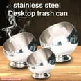 Elegant Table top Stainless Steel Dustbin Garbage Container, Size