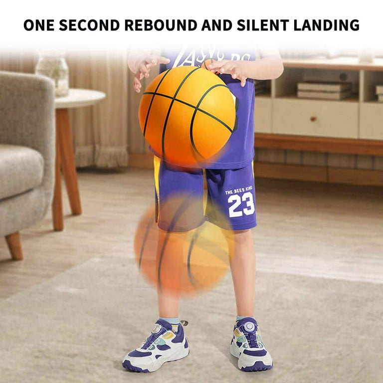 SDJMa Silent Basketball, 2023 Newest Foam Basketball Indoor Training Ball,  Uncoated High-Density Foam Ball Low Noise Basketball Training for Various  Indoor Activities （9.5in） 