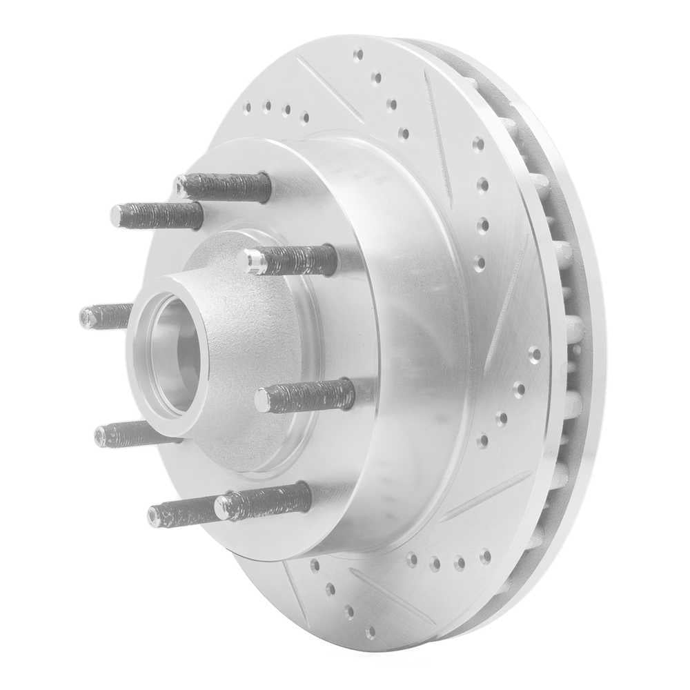 Dynamic Friction Company 631-54190R DFC Brake Rotor - Drilled And Slotted - Silver