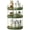 Vintage Green, variant on 360 Rotating Makeup Organizer and Storage for Vanity Countertop 2 Tiers, High Capacity Cosmetic Skincare Perfume Organizers for Dresser Bathroom Lazy Susan (Amber Gold)