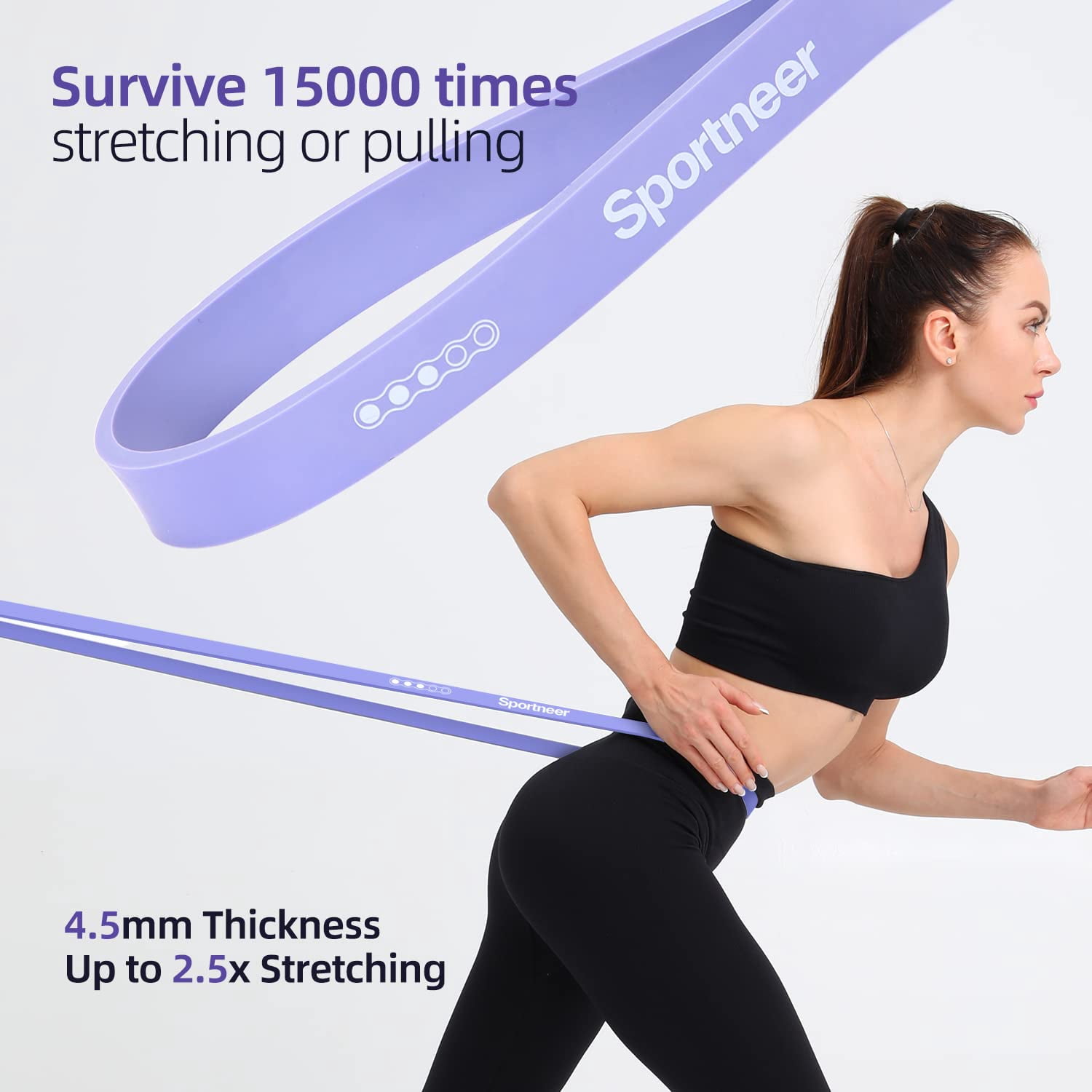 Resistance Bands for Working Out: Pull Up Bands 5-130lb 5 Levels Exercise Bands Workout Bands Set with Handles & Door Anchor Pull Up Assist Bands for Men Women Resistance Training