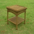 thumbnail image 6 of International Caravan Pvc Resin And Steel Outdoor Side Table-Color:Antique Pecan, 6 of 7
