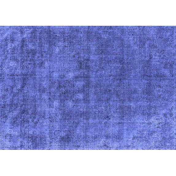 Ahgly Company Indoor Rectangle Oriental Blue Industrial Area Rugs, 2' x 4'